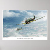 Aviation Art Poster " Mitsubishi A7M Reppū"Sam" (Vorne)