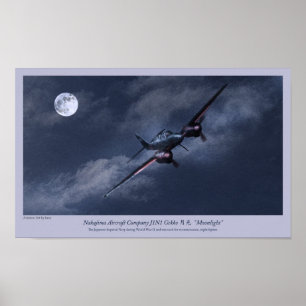 Aviation Art Poster "Nakajima J1N Irving"