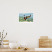 Aviation Art Poster " Nakajima Ki-84"Frank" (Küche)