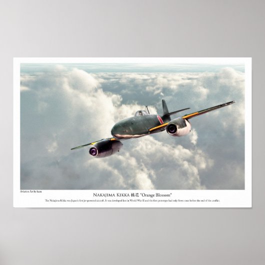 Aviation Art Poster "Nakajima Kikka" (Vorne)