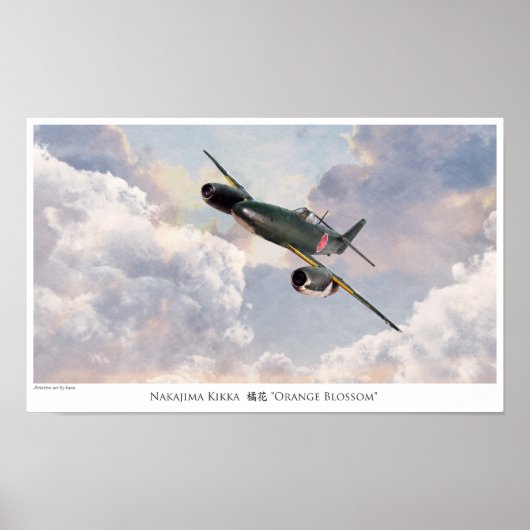 Aviation Art Poster "Nakajima Kikka" (Vorne)