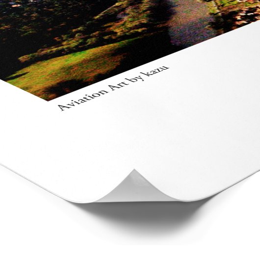 Aviation Art Poster "P51-B Mustang" (Ecke)