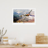 Aviation Art Poster "P51-B Mustang" (Küche)