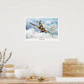 Aviation Art Poster "P-40 Kittyhawk" (Küche)