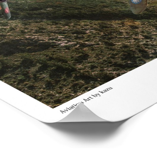 Aviation Art Poster "P-40 Warhawk" (Ecke)