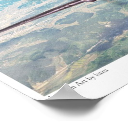 Aviation Art Poster "P-40 Warhawk" (Ecke)