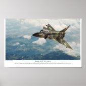 Aviation Art Poster "Saab AJ37 Viggen" (Vorne)
