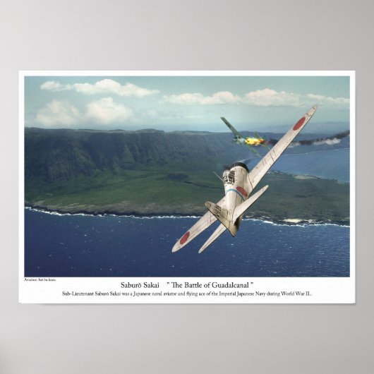 Aviation Art Poster "Samurai Saburo Sakai" (Vorne)