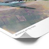 Aviation art Poster "Spitfire vs BF109” (Ecke)