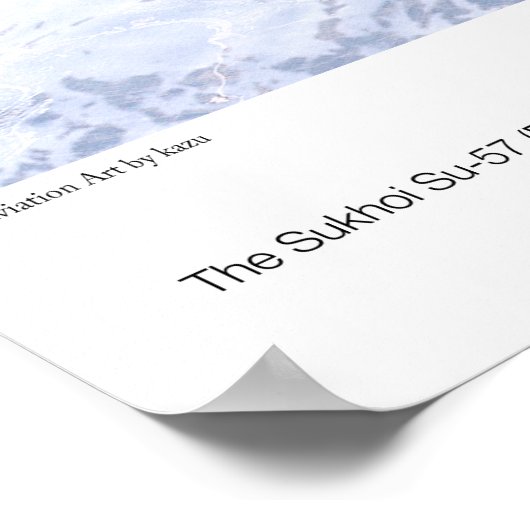 Aviation Art Poster "Su-57" (Ecke)