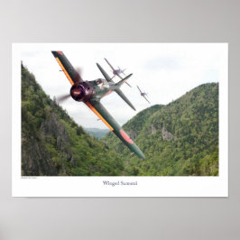 Aviation Art Poster "Winged Samurai Zero"