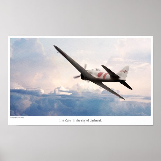 Aviation Art Poster "ZERO" (Vorne)