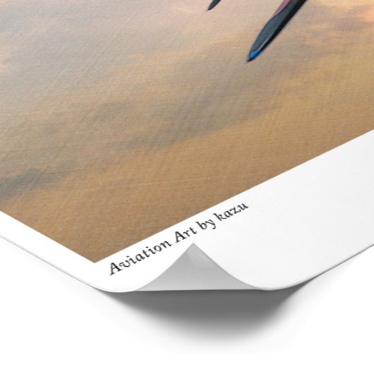 Aviation Art Poster "ZERO FIGHTER" (Ecke)