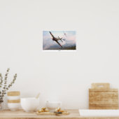 Aviation Art Poster "ZERO vs F4U" (Küche)