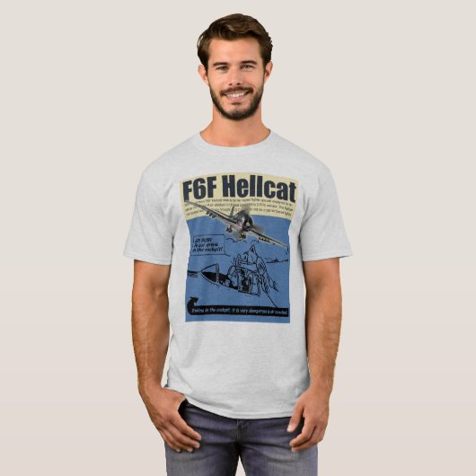 Aviation Art T-shirt “F6F Hellcat" (Vorne ganz)