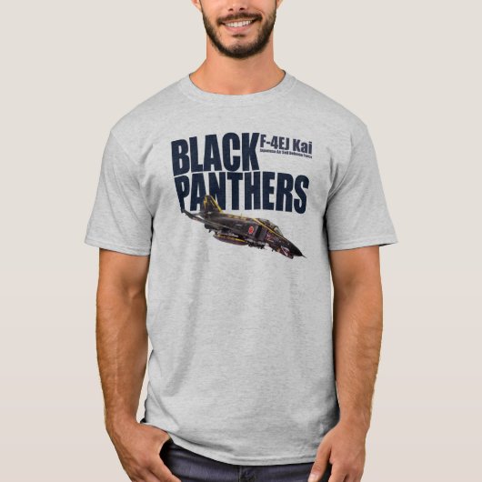 Aviation Art T-shirt “F-4EJ Kai JASDF BLACK PANTH" (Vorderseite)