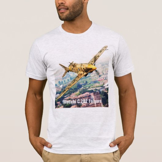 Aviation Art T-shirt “Macchi C.202 Folgore" (Vorderseite)