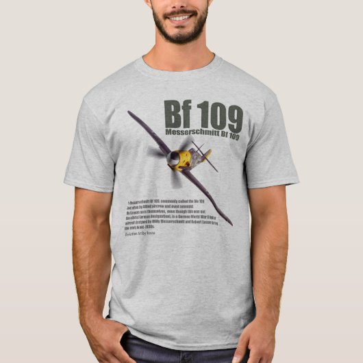 Aviation Art T-shirt "Messerschmitt Bf 109" (Vorderseite)