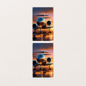 "Aviation Beruflich Business Card" Visitenkarten (Innenseite Aufgefaltet)