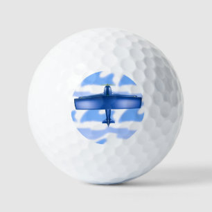 Aviation Blue Flugzeug Golf Ball