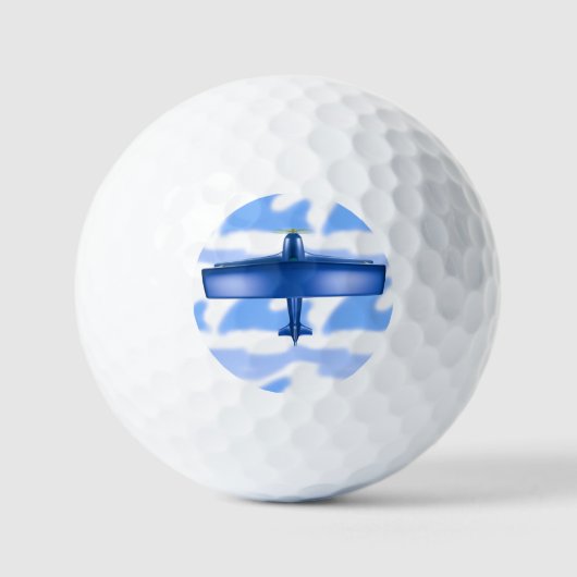 Aviation Blue Flugzeug Golf Ball (Vorderseite)