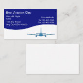 Aviation Club Business Cards Visitenkarte (Vorne/Hinten)