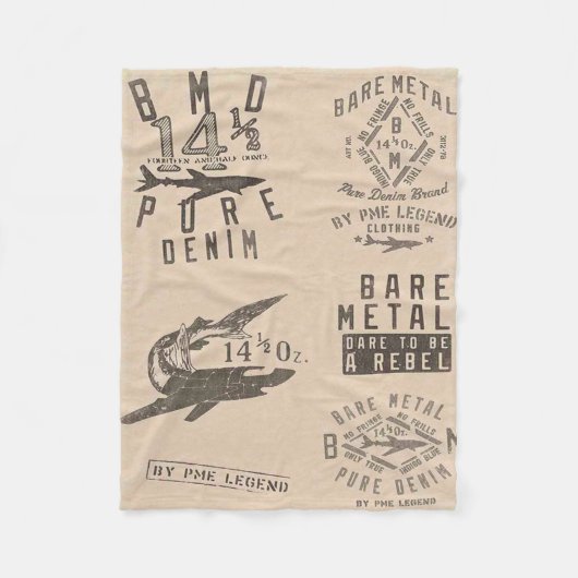 AVIATION FLEECEDECKE (Vorderseite)