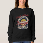 Aviation gliding With Airplane Graphic Sweatshirt (Vorderseite)