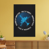 Aviation Mechanic Aircraft Engineer Technician Leinwanddruck (Insitu (Wohnzimmer))