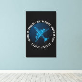 Aviation Mechanic Aircraft Engineer Technician Leinwanddruck (Insitu (Holzboden))