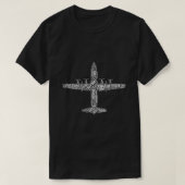 Aviation Phonetic Alphabet Words C130 Hercules Sha T-Shirt (Design vorne)