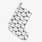 Aviation Themed Airplanes Style Kleiner Weihnachtsstrumpf (Vorderansicht (hängend))