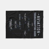 Aviation Troubleshooting Guide - Funny Air Mechani Fleecedecke (Vorderseite (Horizontal))
