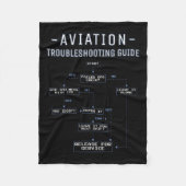 Aviation Troubleshooting Guide - Funny Air Mechani Fleecedecke (Vorderseite)