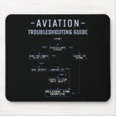 Aviation Troubleshooting Guide - Funny Air Mechani Mousepad (Vorne)