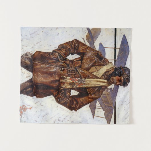 Aviator, 1917 by Joseph Christian Leyendecker Wandteppich (Vorderseite (Horizontal))