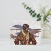 Aviator, 1917 von Joseph Christlich Leyendecker Postkarte (Stehend Vorderseite)