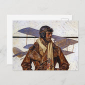 Aviator, 1917 von Joseph Christlich Leyendecker Postkarte (Vorne/Hinten)