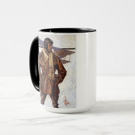 Aviator, 1917 von Joseph Christlich Leyendecker Tasse (Vorderseite Links)