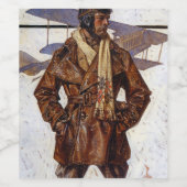Aviator, 1917 von Joseph Christlich Leyendecker Weinetikett (Einzelnes Label)