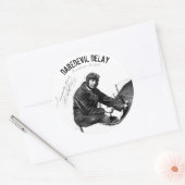 Aviator Actor DAREDEVIL DeLAY - Decal Sheet Runder Aufkleber (Umschlag)