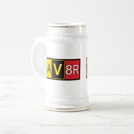 Aviator - AV8R - Bierglas (Vorderseite Links)