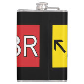 Aviator - AV8R - Flachmann (Rückseite)