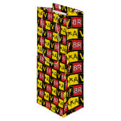 Aviator - AV8R - Geschenktüte Für Weinflaschen (Vorderseite Schrägansicht)