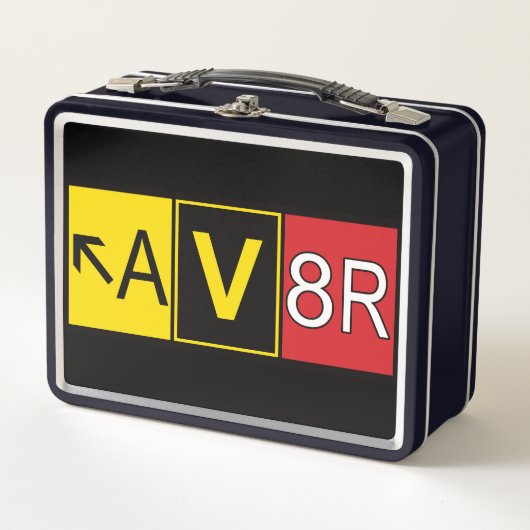 Aviator - AV8R - Metall Brotdose (Vorderseite)