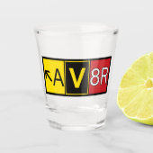 Aviator - AV8R - Schnapsglas (Vorderseite)
