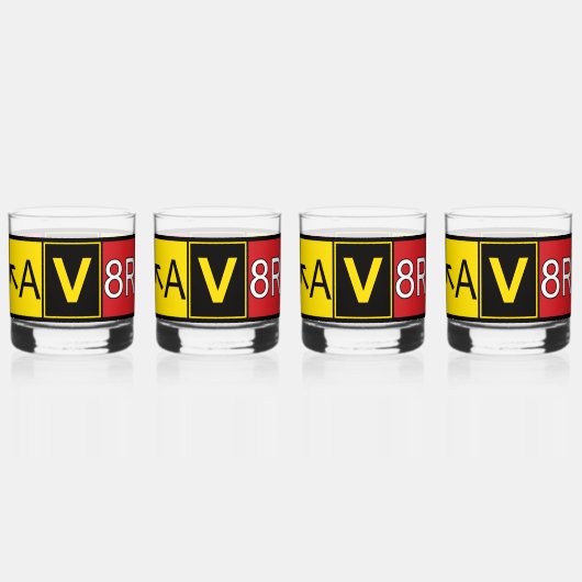 Aviator - AV8R - Whiskyglas (Vorderseite)