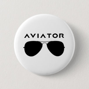 Aviator Brille-Silhouette Button