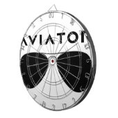 Aviator Brille-Silhouette Dartscheibe (Vorderseite rechts)