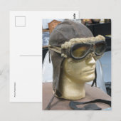Aviator Cap Postkarte (Vorne/Hinten)